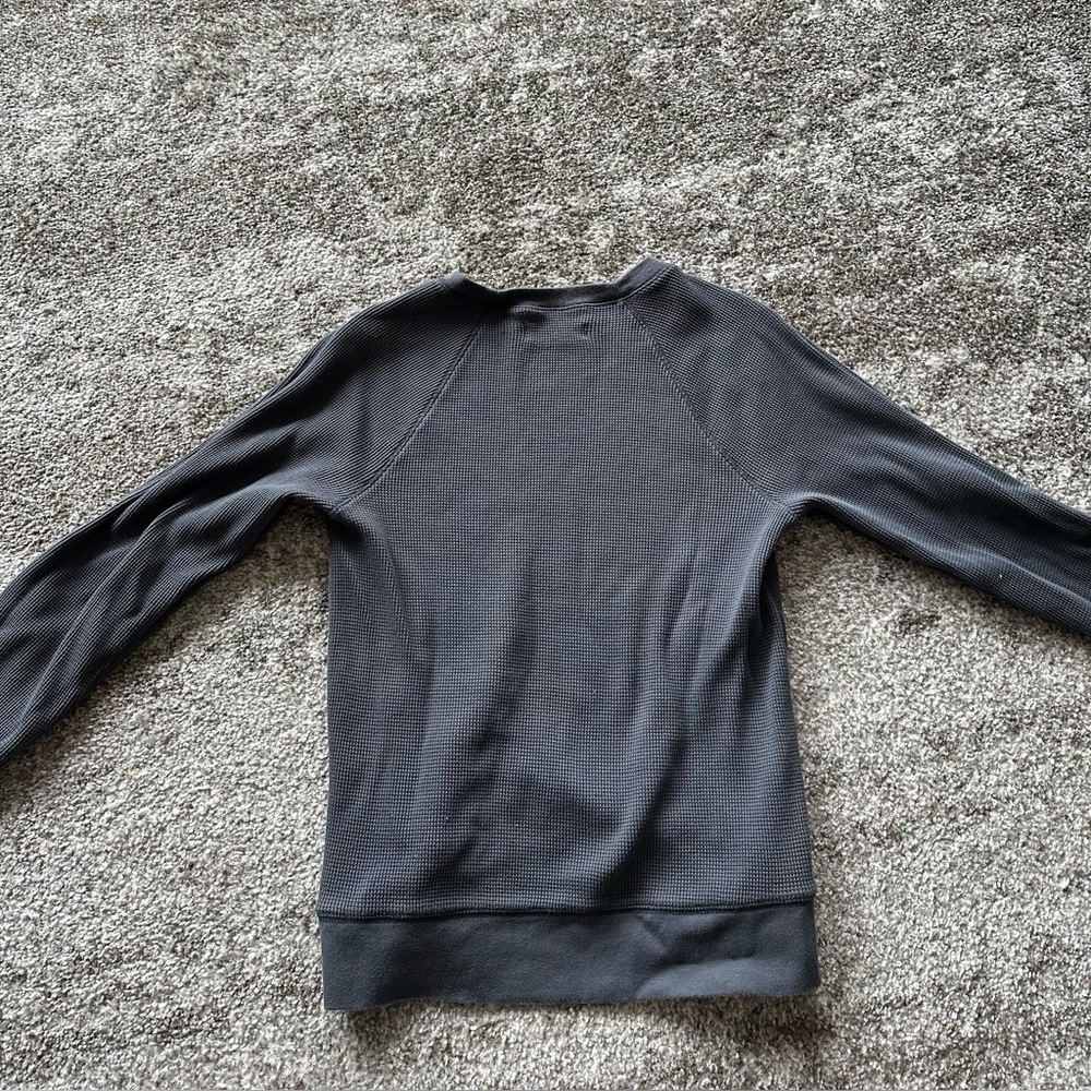 Everlane Waffle Knit Crew Neck Sweater